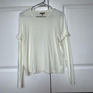 LILLA P cute long sleeved top, ruffled sleeves!